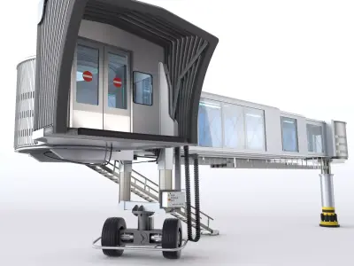 Airport Passenger Bridge Jetway 3D model