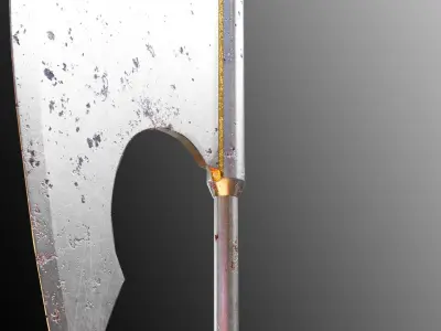 Executioners Axe Low-poly 3D model