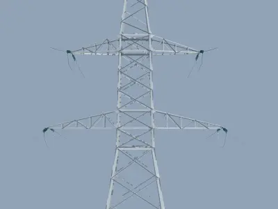 Electric Transmission Tower 3D model