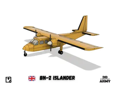 Britten-Norman BN-2 ISLANDER - Scalemodel - 3D printing 3D print model