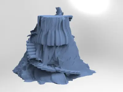 He man Jungle Stone rock 3D model