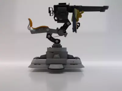 Turret Low-poly 3D model