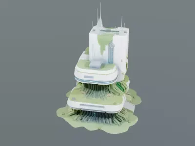 EcoSynth Nexus Tower 3D model
