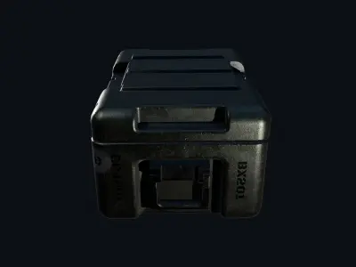Military Supply box Low-poly 3D model