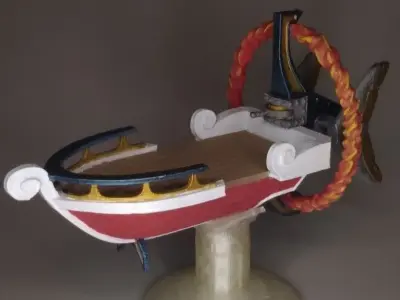 Sky Boat Miniature 3D print model