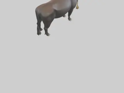 Gaur grazing model 3D model