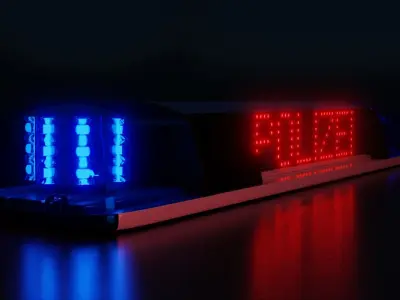 Pintsch Bamag Topas Lightbar 3D model