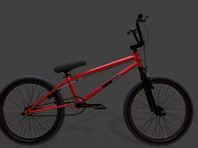 BMX Bicycle High Poly 3D Model with PBR Textures 3D model
