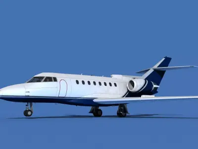 Hawker Siddley 1000 V13 3D model