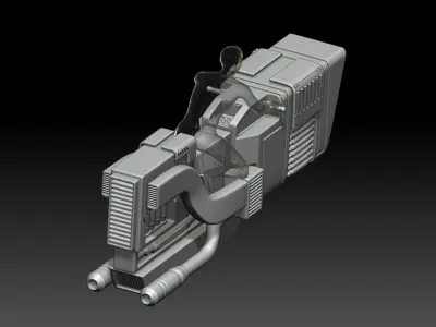 sh figuarts SCI-FI JET HOVERBIKE N2 3D print model