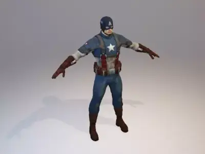 Captain America Free 3D model