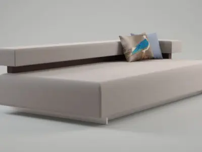 Sofa With Pillows Free 3D model purchase