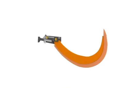 Khopesh Revolver Free 3D model