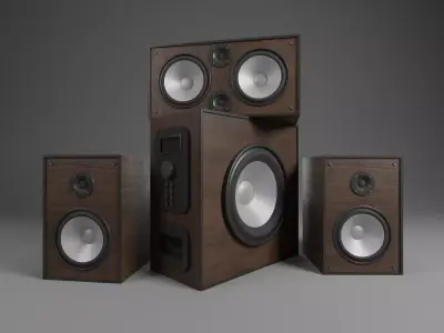 Speaker system - system - system - system 3D model