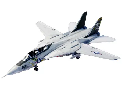 Grumman F-14 Tomcat Low-poly 3D model