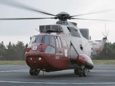 Westland Sea King HAR5 Royal Navy 3D model