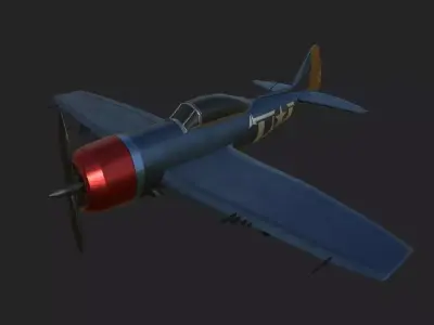 P47 Thunderbolt Aircraft 3D model