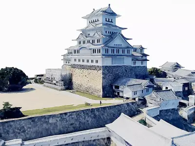 Himeji Castle Low-poly 3D model