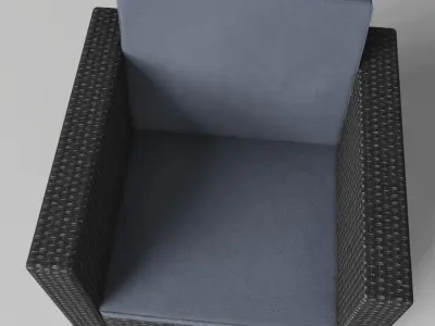 Rattan Chair Free 3D model purchase