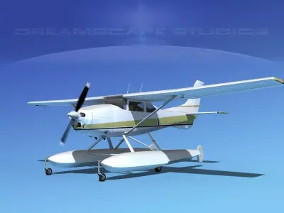 Cessna 182 Skylane Seaplane V13 3D model