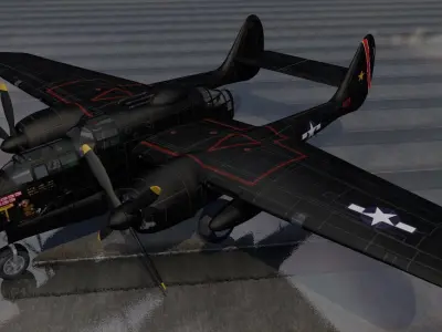 Northrop P-61A Black Widow 3D model