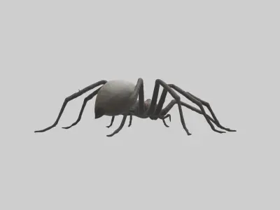 Scary Spider Model Low-poly 3D model