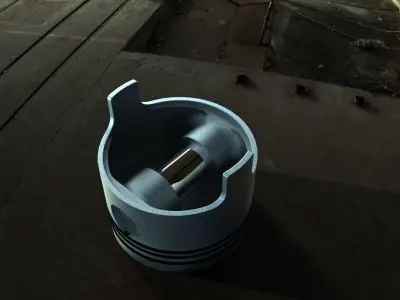 Engine Piston Free 3D model