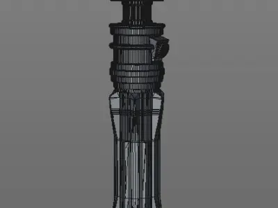 Star Wars Leias lightsaber 3D print model