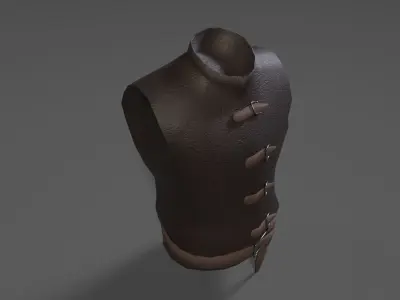 Leather Chestplate Free low-poly 3D model