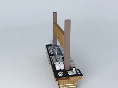 Kit004 Mesa Self Service por Alex Marques Free 3D model