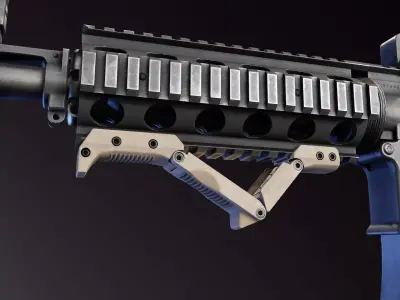 Adjustable Front Grip Low-poly 3D model