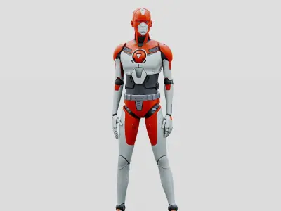 HUMANOID ORPHEUS-H  Rigged for Unreal Engine - Unity - MIXAMO  3D model