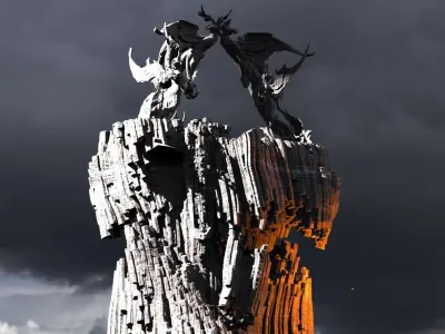 Hells Arch mountain collection 1 3D model