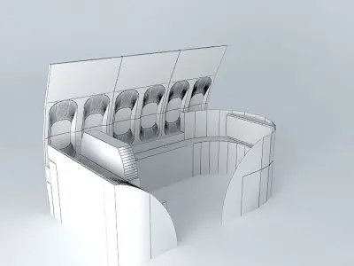 Alliance Airlines first class seat Free 3D model