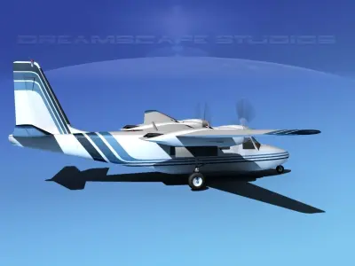 Rockwell Aero Commander 560 V12 3D model
