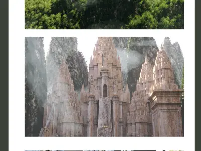 an ancient temple 3D model