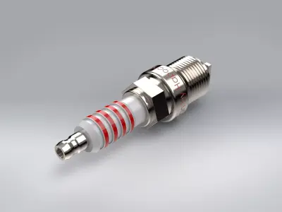  3D Model Spark plug 3D model