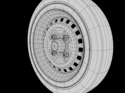 VW Beetle wheel 3D model