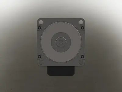 Servo DC Motor 24V 3D model