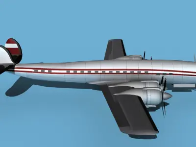 Lockheed L1649 Star Liner Trek 3D model