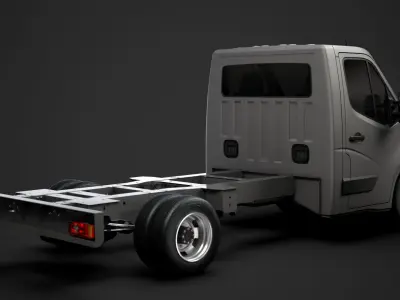 Renault Master SingleCab DW E20 Chassis 2014 3D model
