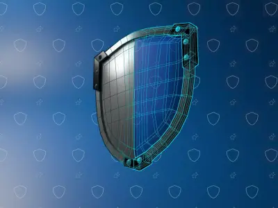 Shield Low-poly 3D model Low-poly 3D model purchase