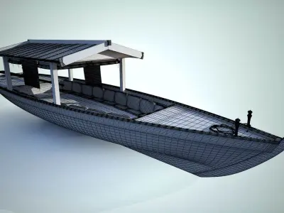 Japanese Boat 3D model