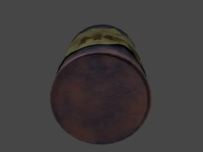 Oil Barrel Free low-poly 3D model