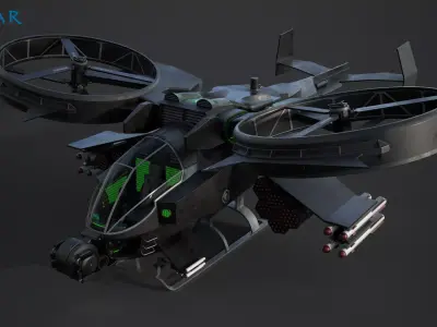 AT-99 Scorpion Gunship 3D model