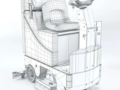 Tomcat Commercial Floor Scrubbers Microrider 3D model