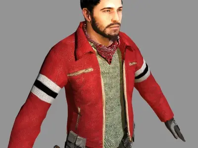 Zebec Zombie Killer Low-poly 3D model