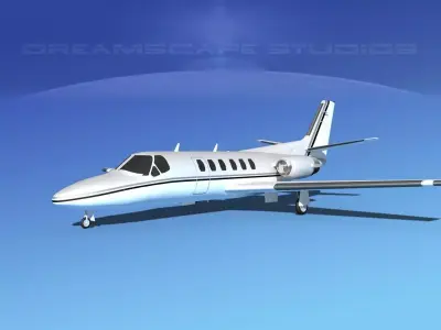 Cessna C550 Citation II V04 3D model