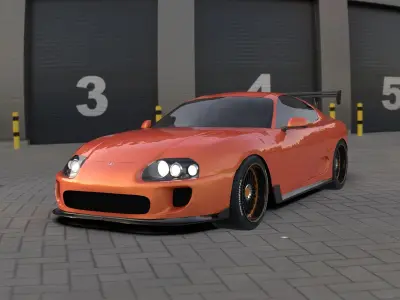 Toyota Supra Mk4 3D Free 3D model