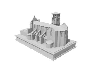 Basilica of Saint Francis of Assisi 3D print model